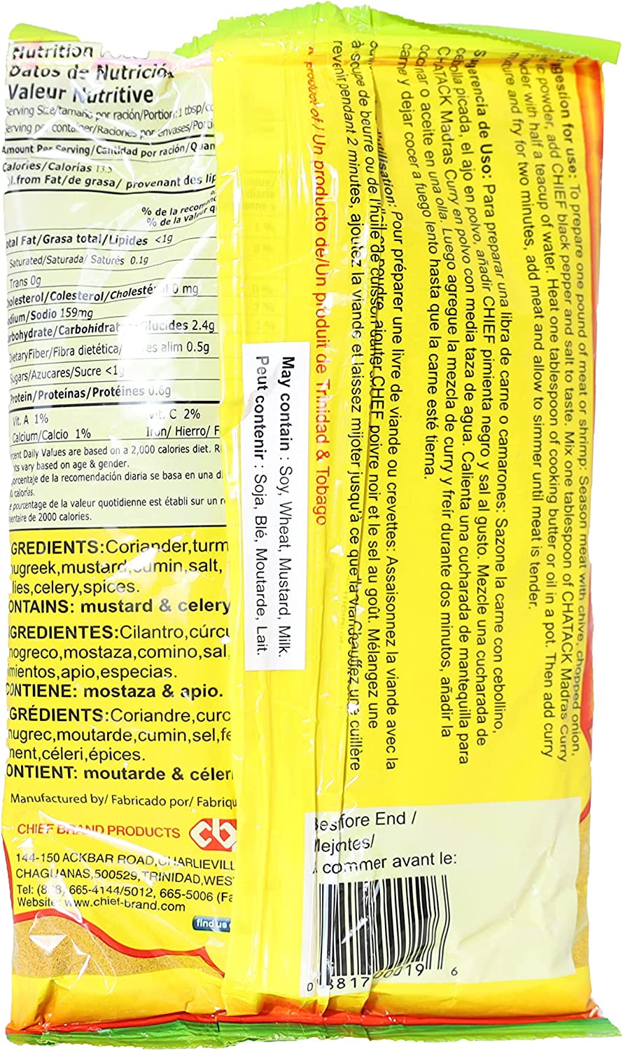 Chief Brand Chatak Curry Powder – LIME DISTRIBUTION INTL'